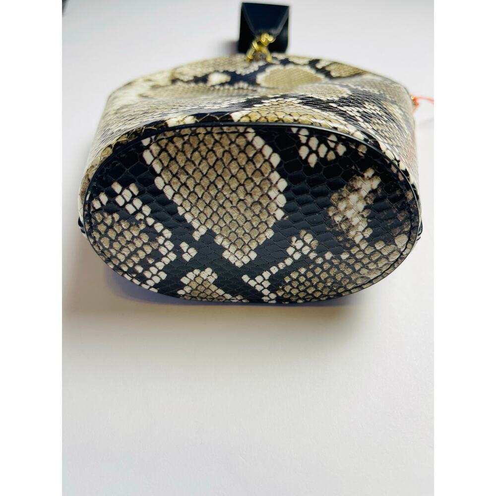 Cabi Serpent Mini Bag snakeskin print black strap New Faux Leather - Picture 2 of 9